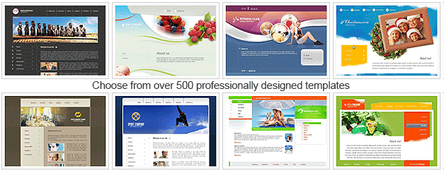 Web Builder Plus Templates - over 500 combinations